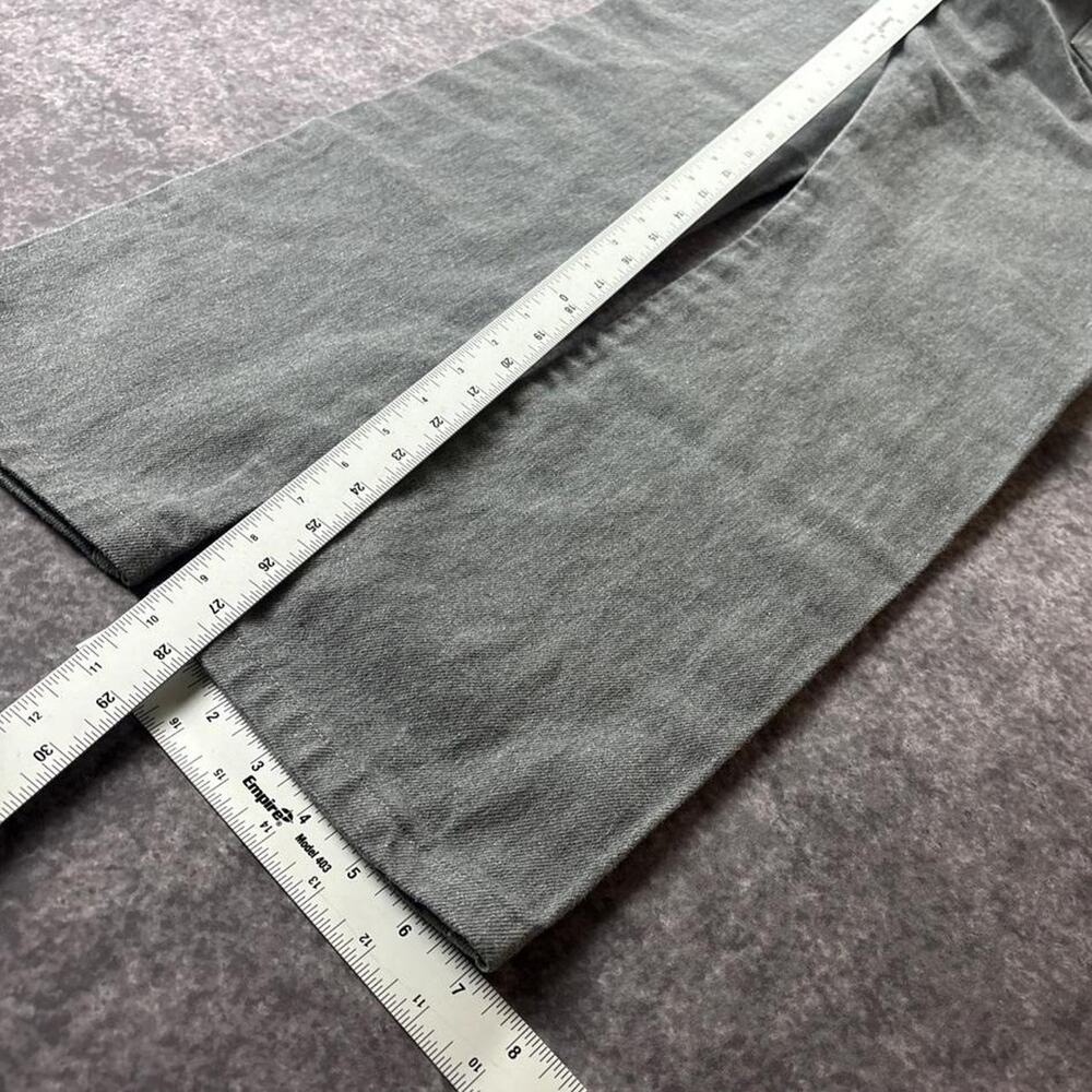 Jean Shop Men’s 28 Gray Selvedge Denim Jeans Slim Fit Made USA 100% Cotton - Picture 6 of 8